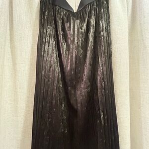 Lularoe Elegant Collection Black velvet Pleated Skirt